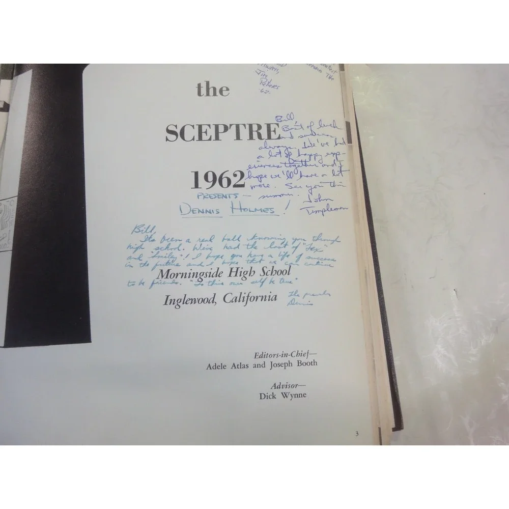 Vintage 1962‎ Morningside High School Inglewood California SCEPTRE Yearbook